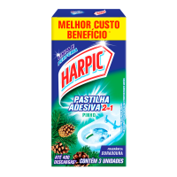 Pastilha Adesiva Sanitria Harpic Pinho 3 Unidades