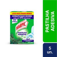 Pastilha Adesiva Sanitria Harpic 2 em 1 Lavanda Leve 5 Pague 4 Unidades