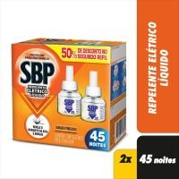 Repelente Eltrico Lquido SBP 45 Noites 2 Refis 35ml Com 50% Off Na 2 Unidade