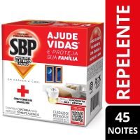 Repelente Eletrico Lquido SBP 45 Noites Aparelho + Refil 35ml Cruz Vermelha