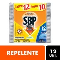 Repelente Eltrico Pastilha SBP Citronela Refil Leve 12 Pague 10 Pastilhas