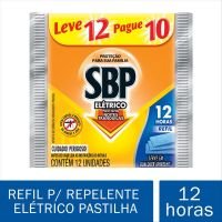 Repelente Eltrico Pastilha SBP Refil Leve 12 Pague 10 Pastilhas