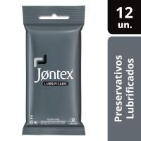 Preservativo Camisinha Jontex Lubrificado - 12 Unidades