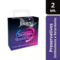 Preservativo Camisinha Jontex Orgasmo em Sintonia - 2 Unidades