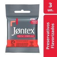 Preservativo Camisinha Jontex Sabor Frutas Vermelhas