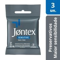 Preservativo Camisinha Jontex Sensitive 3 Unidades