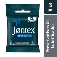 Preservativo Camisinha Jontex Sensitive XL - 3 Unidades