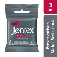 Preservativo Camisinha Jontex Ultra Resistente - 3 Unidades