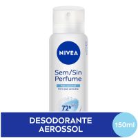 NIVEA Desodorante Antitranspirante Aerossol Sem Perfume 150ml