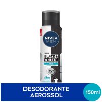 NIVEA MEN Desodorante Antitranspirante Aerossol Invisible Black & White Fresh 150ml
