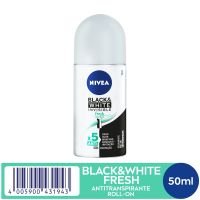 NIVEA Desodorante Antitranspirante Roll On Invisible Black & White Fresh 50ml