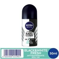 NIVEA Men Desodorante Antitranspirante Roll On Invisible for Black & White Fresh 50ml