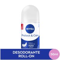 NIVEA Desodorante Antitranspirante Roll On Protect & Care 50ml