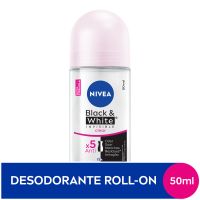 NIVEA Desodorante Antitranspirante Roll On Invisible Black & White Clear 50ml