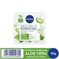 NIVEA Sabonete em barra Natural e Essencial Aloe e Vera 90g
