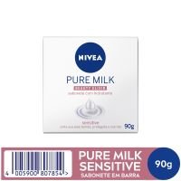 NIVEA Sabonete Pure Milk Beauty Elixir Sensitive 90g