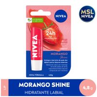 NIVEA Hidratante Labial Morango Shine 4,8 g