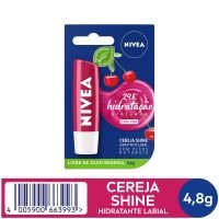NIVEA Hidratante Labial Cereja Shine 4,8 g