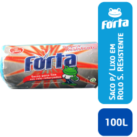 Saco p/ Lixo Forta Rolo Super Resistente 100L