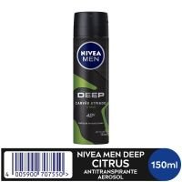 NIVEA Men  Desodorante Aerosol Deep Citrus 150ml