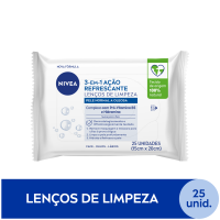 NIVEA Lenos de Limpeza Facial Ao Refrescante 3 em 1 25 un.