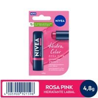 NIVEA Hidratante Labial Hidra Color 2 em 1 Rosa Pink 4,8g