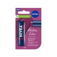 NIVEA Hidratante Labial Hidra Color 2 em 1 Violeta 4,8g
