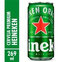 Cerveja Lager Puro Malte Heineken Lata 269ml