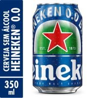 Cerveja Lager Premium Puro Malte Zero lcool Heineken Lata 350ml