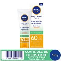 NIVEA SUN Protetor Solar UV Face Controle de Oleosidade Cor Mdia FPS 60 50ml