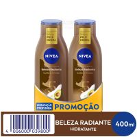 NIVEA Kit Hidratante Desodorante Beleza Radiante Cuidado Intenso 400ml