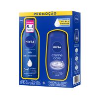 NIVEA Kit Loo Hidratante Milk Pele Seca a Extrasseca 200ml + Sabonete Lquido Creme Care 250ml