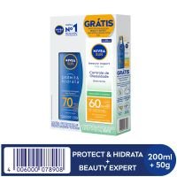 NIVEA Kit Nivea Sun Protetor Solar Corporal 200ml + Facial 50g