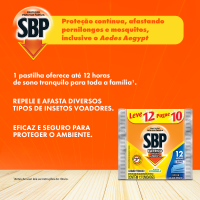 Repelente Eltrico Pastilha SBP Citronela Refil Leve 12 Pague 10 Pastilhas