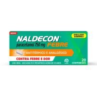 Naldecon Febre Comprimido 20un - Paracetamol 750mg