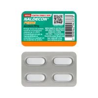 Naldecon Febre Comprimido 4un - Paracetamol 750mg Display