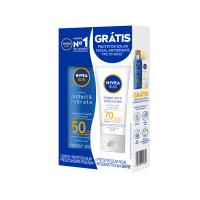 NIVEA SUN PROTETOR SOLAR PROTECT & HIDRATA FPS50 200ML + PROT SOL FACIAL T.SECO FPS70 40ML