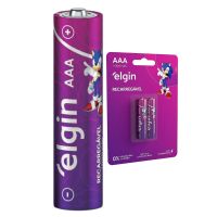 Pilha Elgin Recarregavel 1000MAH 1,2V AAA com 4 unidades