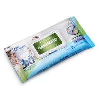 Leno Umedecido Feelclean Home Banheiro 30 unidades