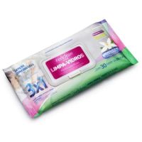 Leno Umedecido Feelclean Home Limpa Vidros 30 unidades
