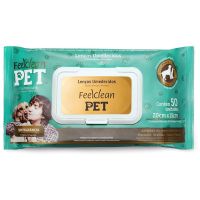 Toalha Umedecida Feelclean Pet 50 unidades