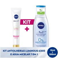 Kit NIVEA LUMINOUS 630 Antiolheiras 15ml + NIVEA gua Micelar 7 em 1 200mL