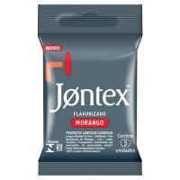 Preservativo Jontex Sabor Morango - 3 Unidades