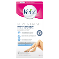 Folhas para Depilao Veet Pure & Fresh 12 Unidades