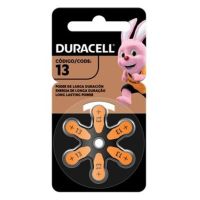Pilha auditiva Duracell 13 com 6 unidades