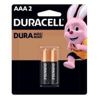 Pilha Alcalina AAA Palito Duracell com 2 unidades