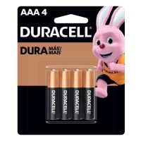 Pilha Alcalina AAA Palito Duracell com 4 unidades