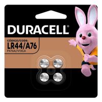 Bateria Duracell LR44 com 4 unidades