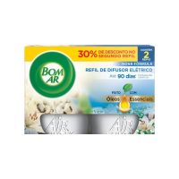 Bom Ar Led Twinpack Lrio Branco e Algodo + Refil 2x16ml