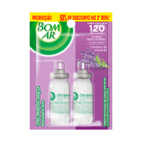 Aromatizador Bom Ar Click Spray Refil Campos De Lavanda Com 50% Off Na 2 Unidade